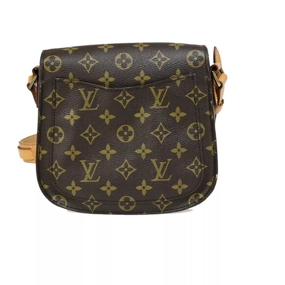 LOUIS VUITTON Saint Cloud MM Shoulder Bag Monogram Leather Brown - Picture 3 of 15